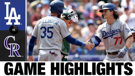 Dodgers vs. Rockies Highlights .